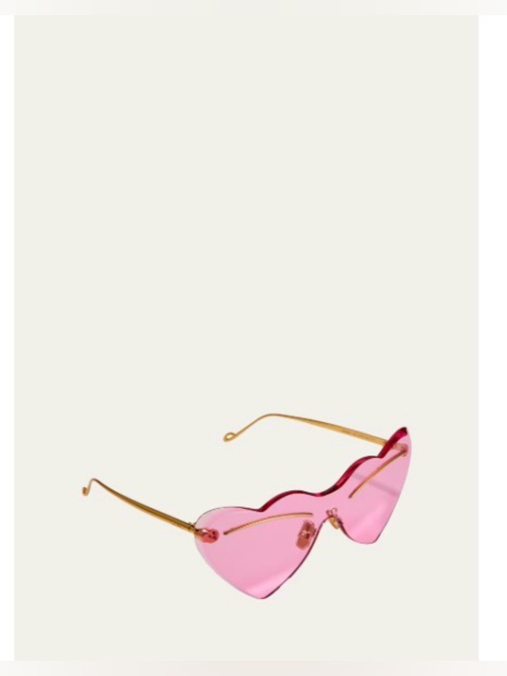 Loewe Figurative Metal Heart-Shaped Sunglasses